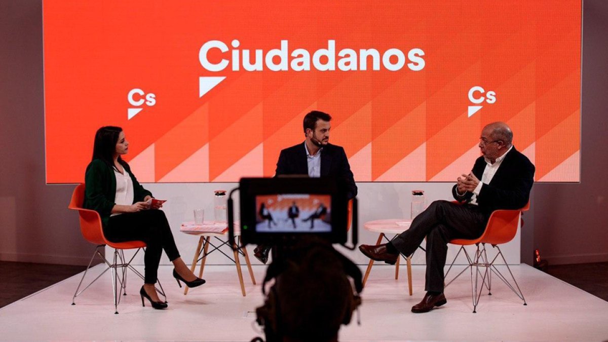 Debate previo a las Primarias en Ciudadanos. Debate Inés Arrimadas y Francisco Igea en una fotografía de archivo. E.M