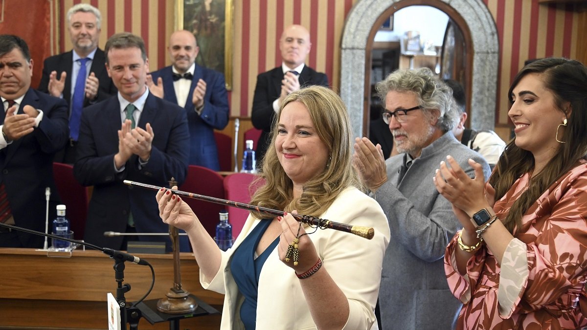 La candidata del Partido Popular, Cristina Ayala, nueva alcaldesa de Burgos. -ICAL