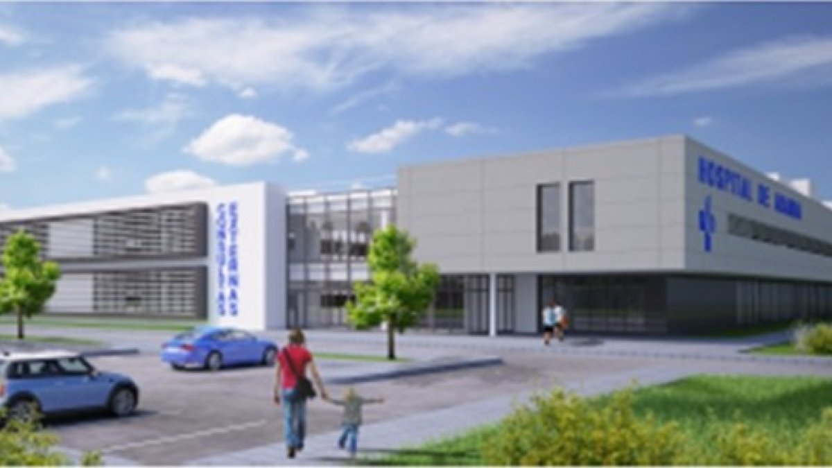 Imagen del proyecto del nuevo hospital de Aranda de Duero.- E. M.