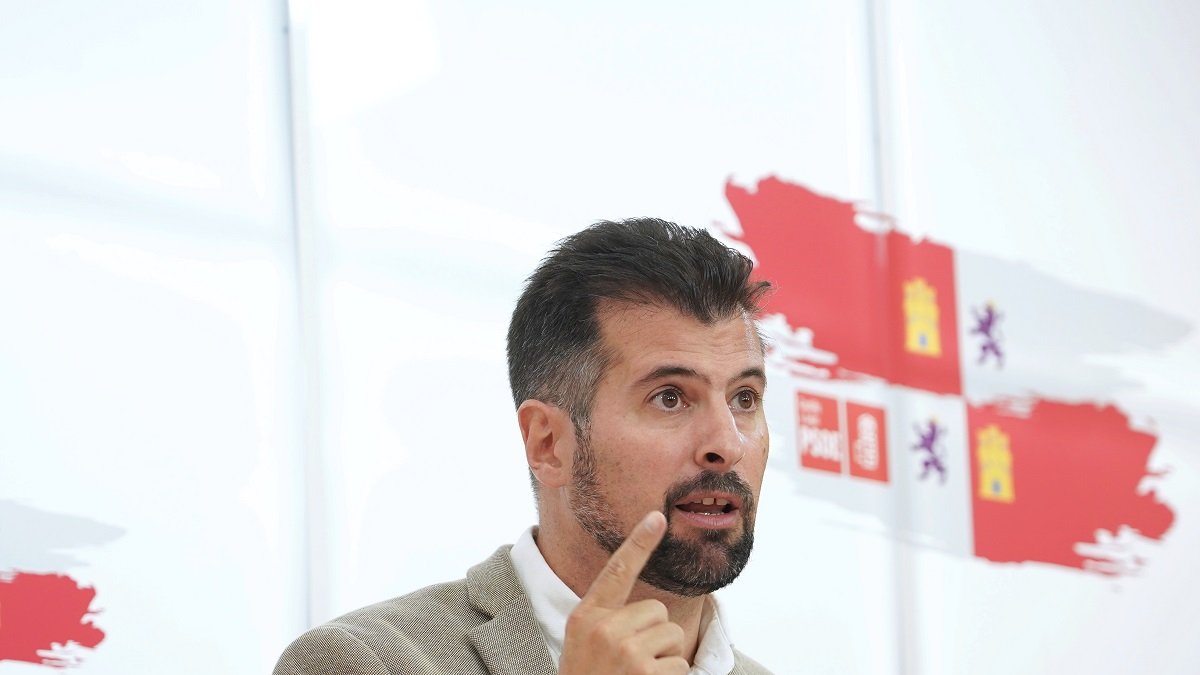 El secretario general del PSOE en Castilla y León, Luis Tudanca.- ICAL