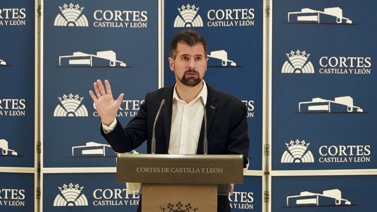 El secretario general del Partido Socialista de Castilla y León, Luis Tudanca.- ICAL