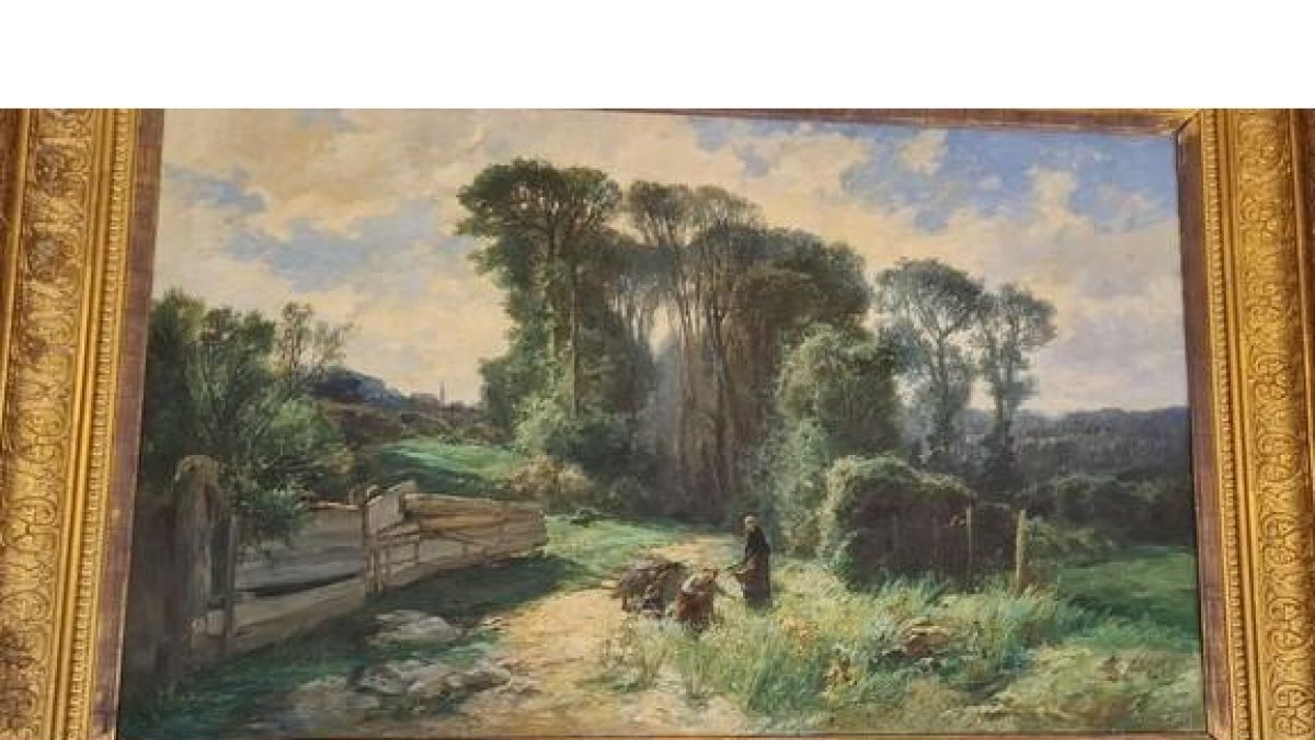 ‘Paisaje de Normandía’, pintado en 1884 por Jaime Morera y Galicia.- E.M.