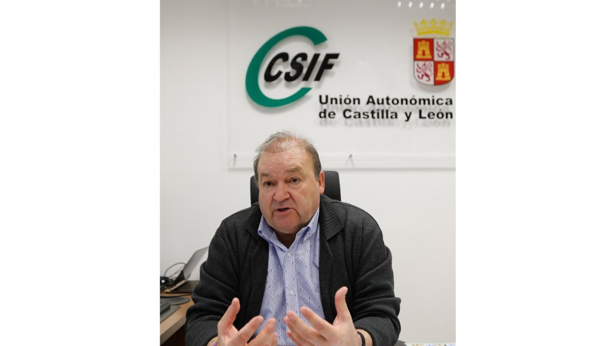 Carlos Hernando, presidente autonómico de CSIF.- JUAN MIGUEL LOSTAU