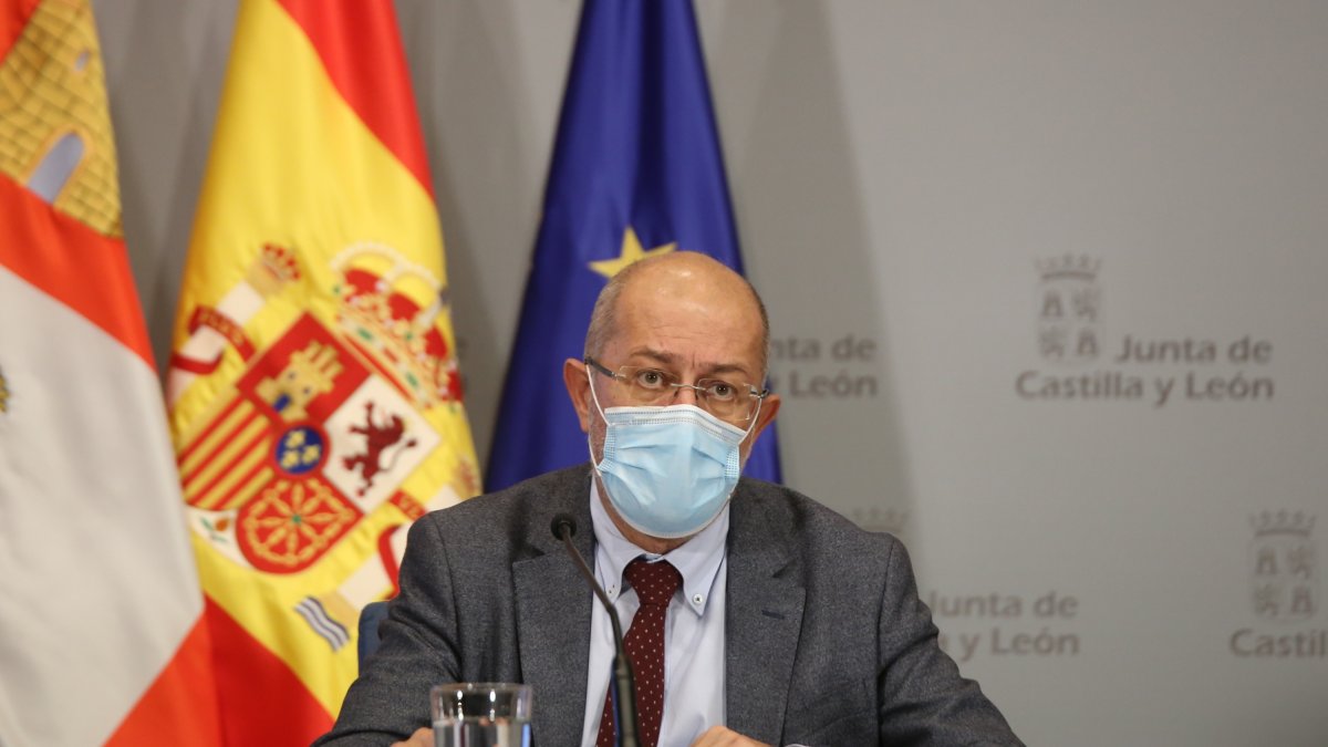 Francisco Igea en la rueda de  prensa del Consejo de Gobierno. - ICAL