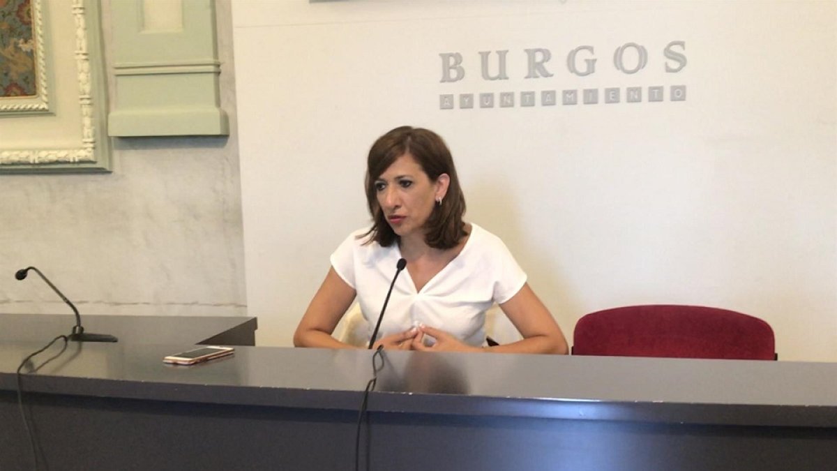 La portavoz del equipo de gobierno en el Ayuntamiento de Burgos, Nuria Barrio. | E.M.