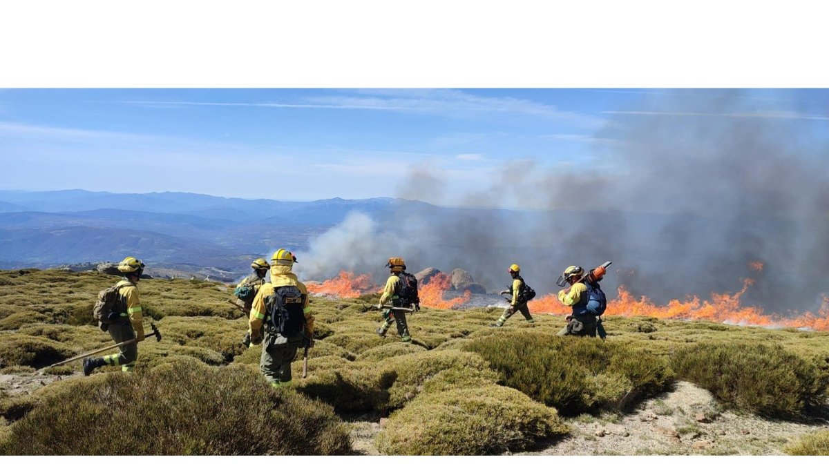 Reciente incendio en Salamanca, en una imagen de archivo.-ATBRIF