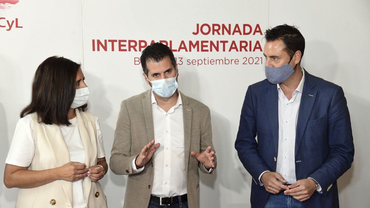Esther Peña, Luis Tudanca y Daniel de la Rosa. ICAL