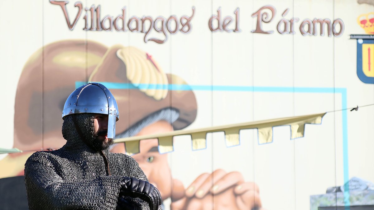 Villadangos del Páramo en León celebra la recreación de la Batalla de Villadangos.-ICAL