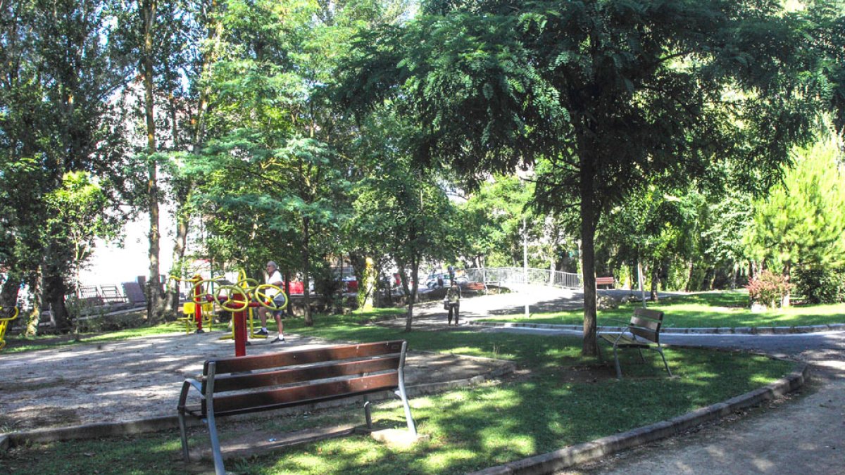 Imagen del parque de La Isla, en Briviesca. GERARDO GONZÁLEZ