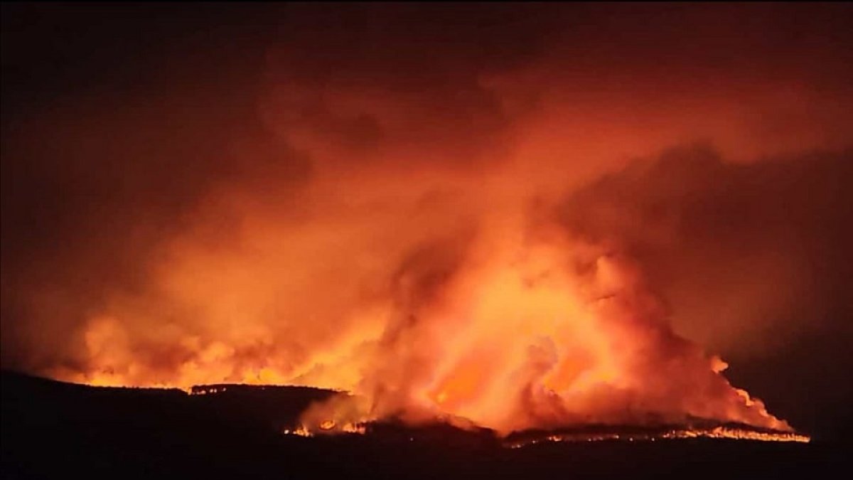 Incendio en la Sierra de la Culebra en Zamora- IVÁN GONZÁLEZ