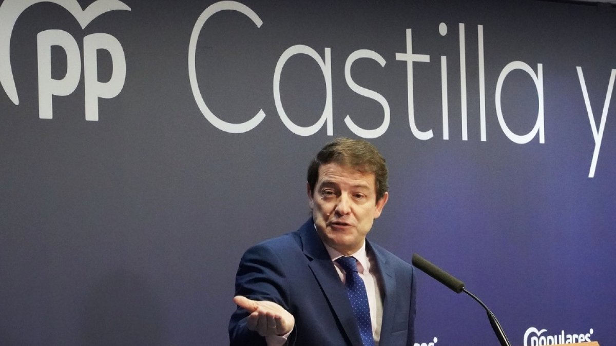 El presidente del PP de Castilla y León, Alfonso Fernández Mañueco.- ICAL