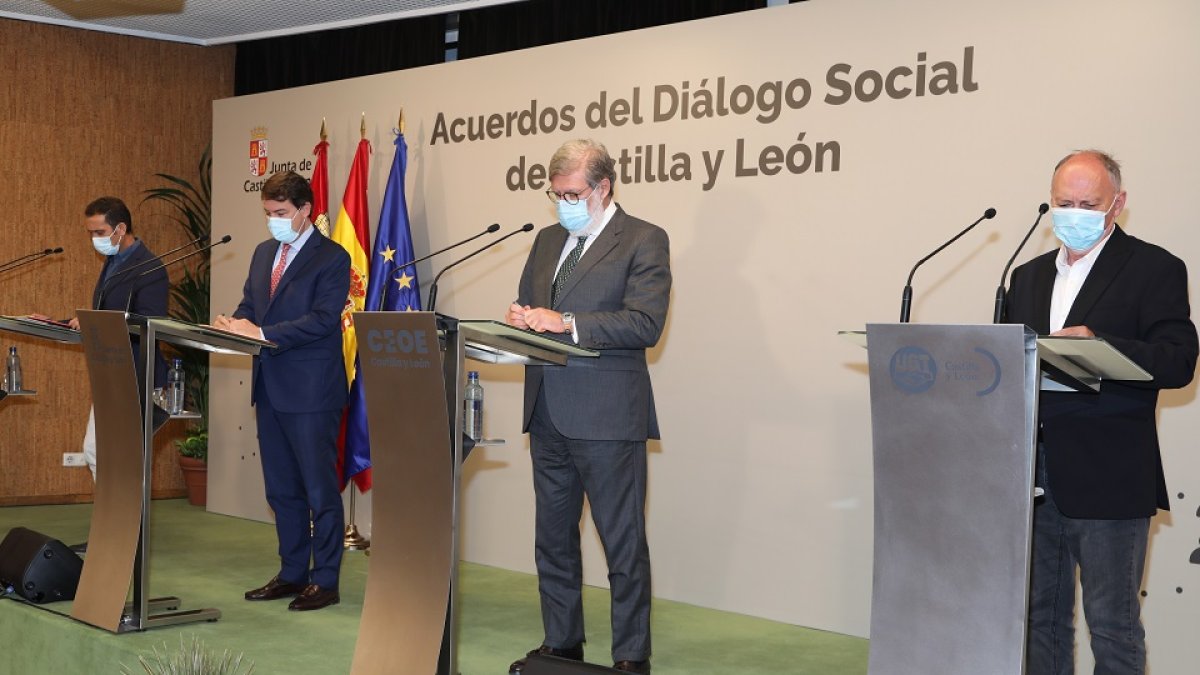 Firma de los acuerdos del Diálogo Social. - ICAL