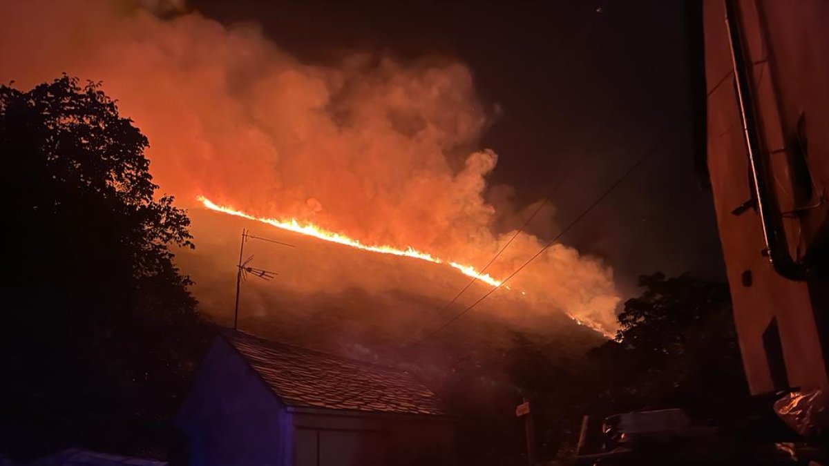 Incendio en Matalavilla, León.- TWITTER INFOCYL