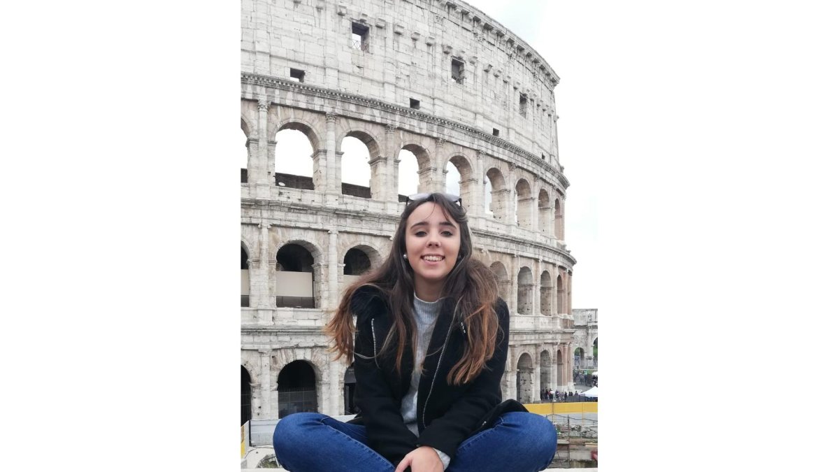 La estudiante palentina de Comunicación Audiovisual de la Universidad de Burgos, Aisha Toquero, vive en Campobasso (sur de Italia). - ICAL