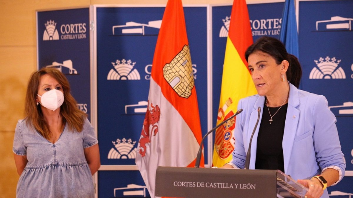 La presidente de la Comisión de Investigación de la Trama Eólica en Castilla y León, Ana Sánchez. - E.M.