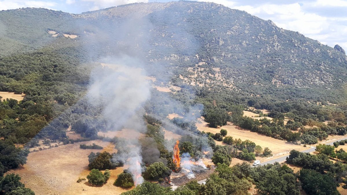 Incendio en los Llanos de Tormes. - ICAL