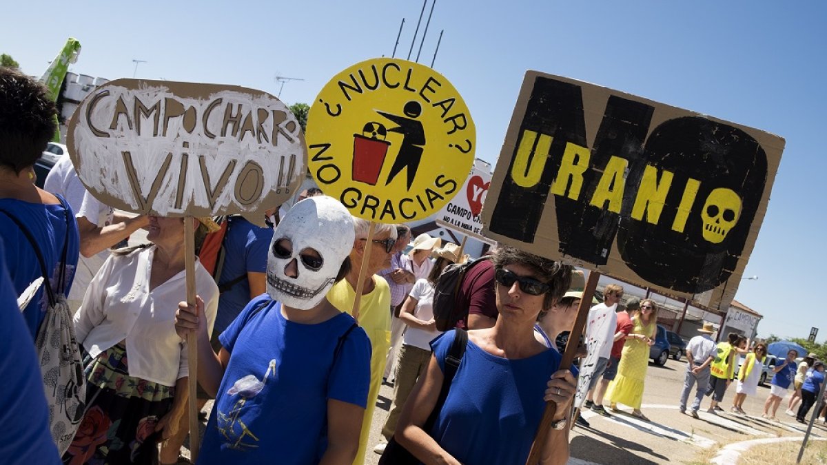 Concentración contra la mina de uranio de Retortillo, Salamanca. - ICAL