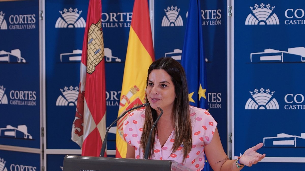 La procuradora socialista, Nuria Rubio, durante  una rueda de prensa en una imagen de archivo.- ICAL