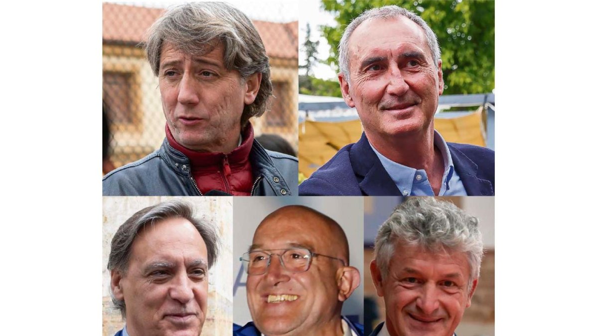 Los candidatos a las alcaldías de varios municipios de más de 20.000 habitantes de Castilla y León. E.M.