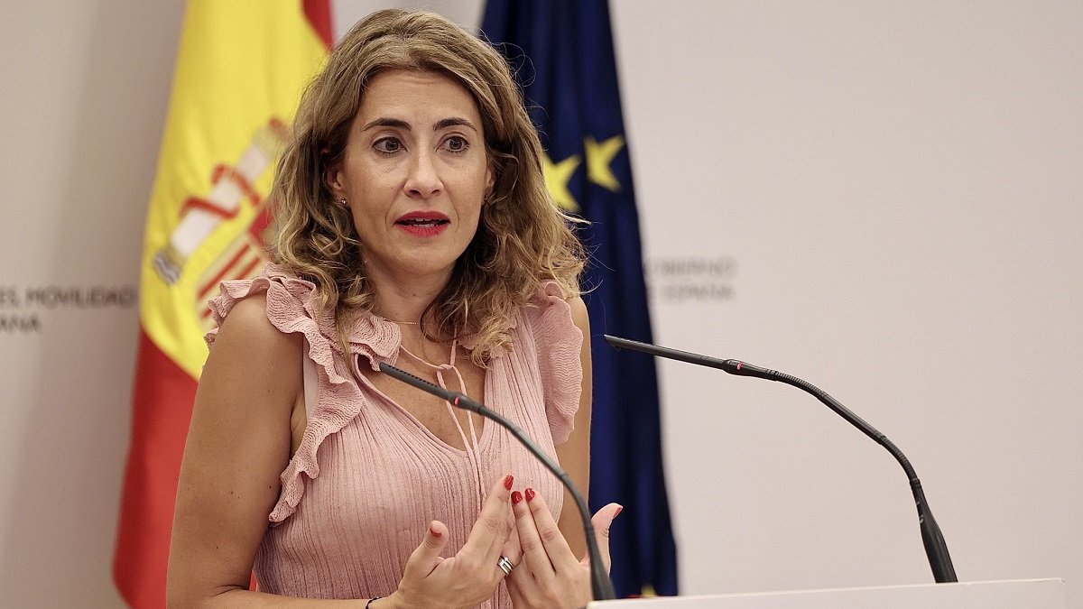La ministra de Transportes, Movilidad y Agenda Urbana, Raquel Sánchez.- ICAL