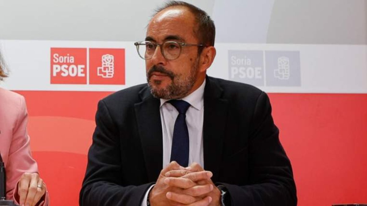 El secretario general del PSOE de Soria, Luis Rey.- ICAL