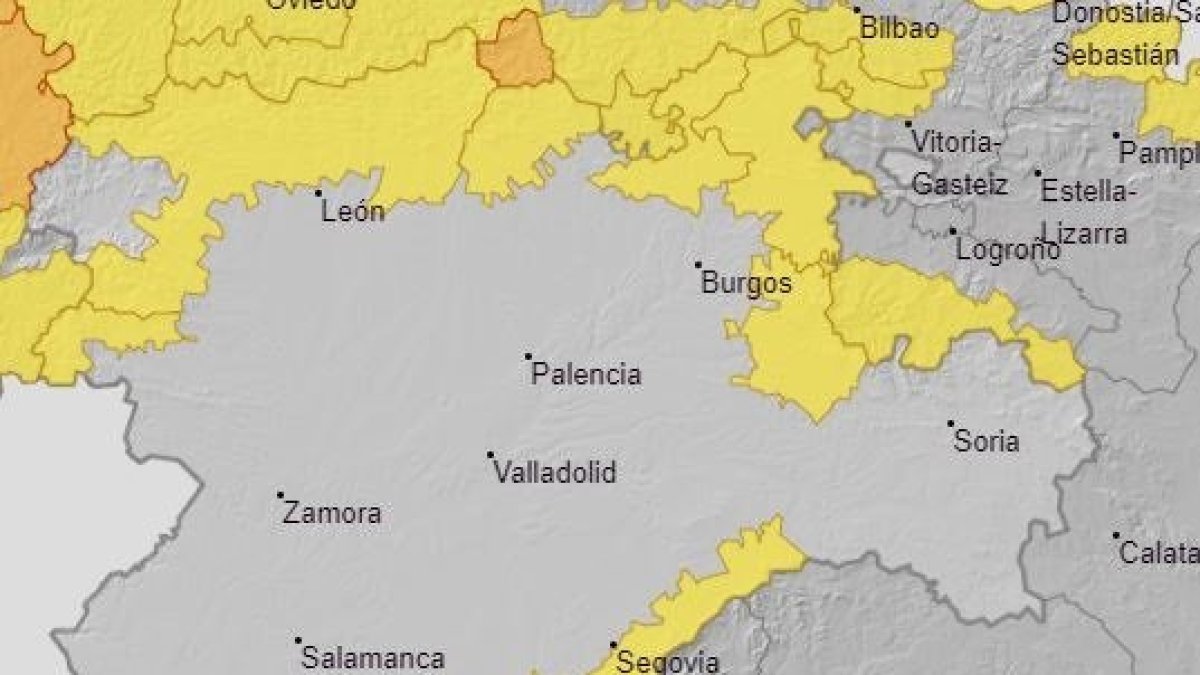 Avisos amarillos por riesgo de viento en Castilla y León. - AEMET