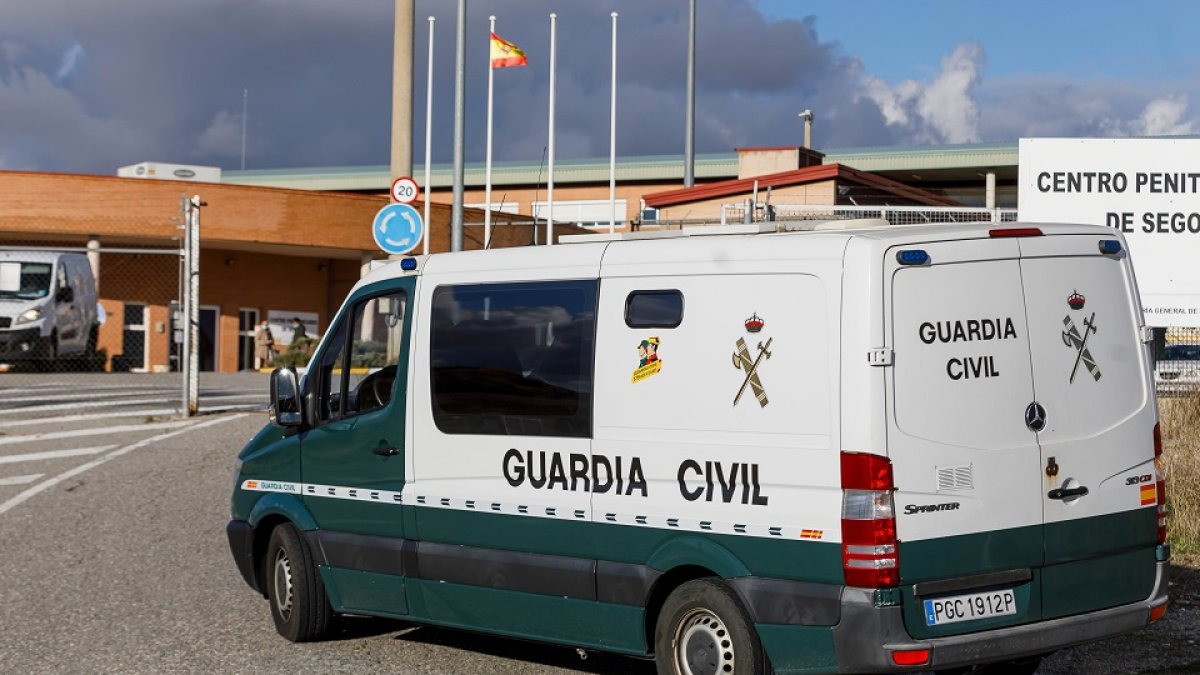 Llegada del presunto asesino de Lardero al Centro Penitenciario de Torredondo (Segovia).- ICAL
