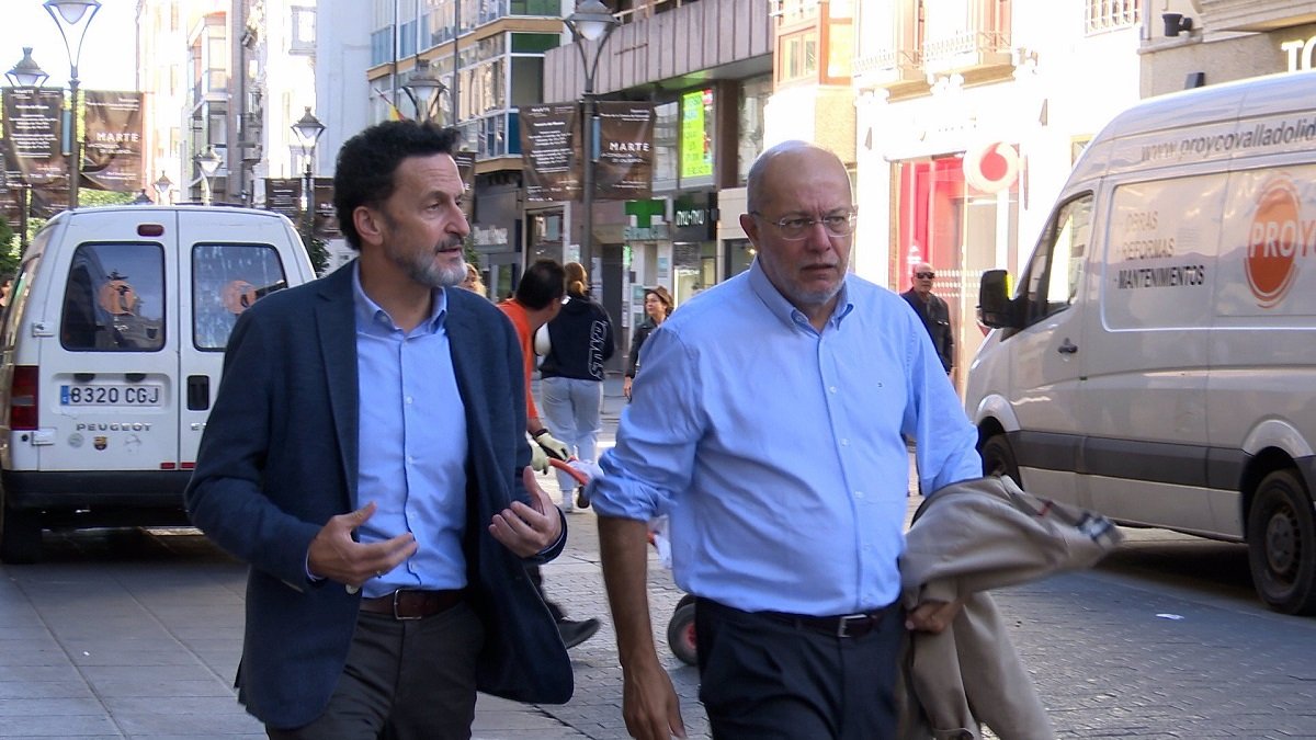 El portavoz nacional de Ciudadanos, Edmundo Bal, junto a Francisco Igea. -EP