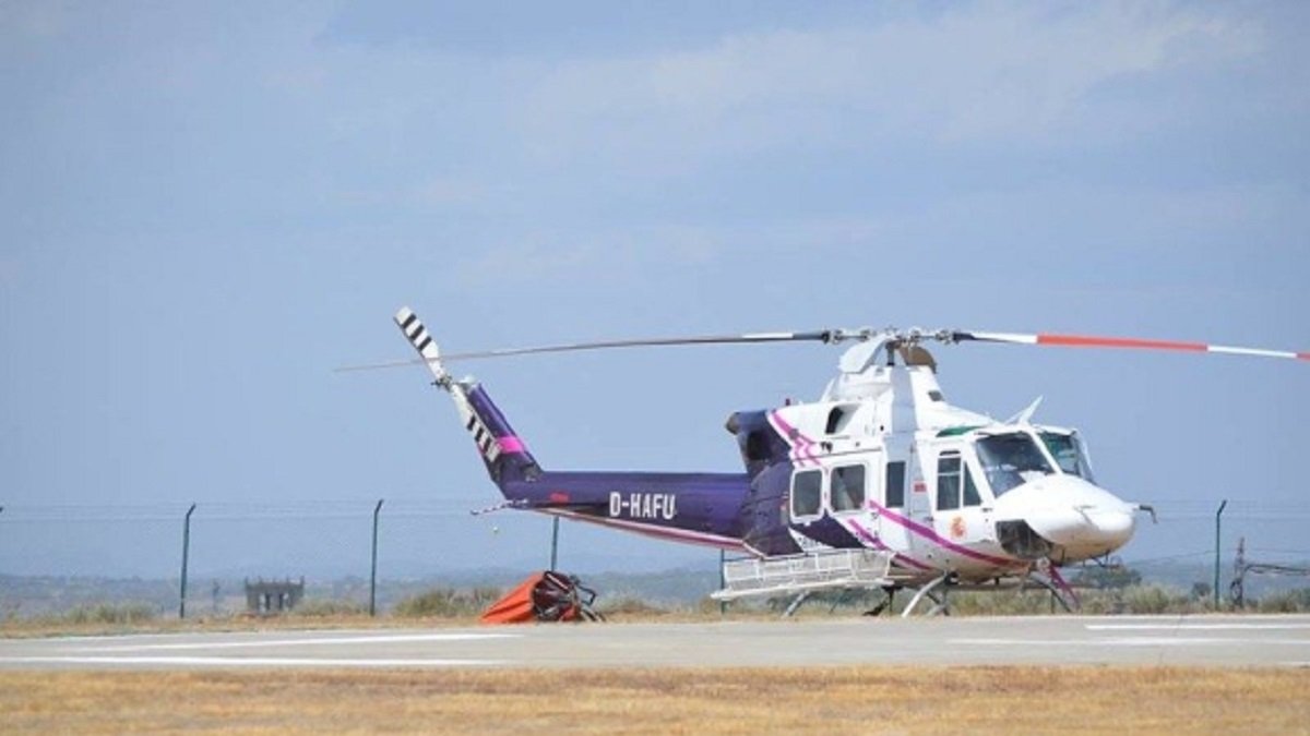 El helicóptero con base en Guadramiro iniciaba la búsqueda este miércoles. - GUADRAMIRO.COM