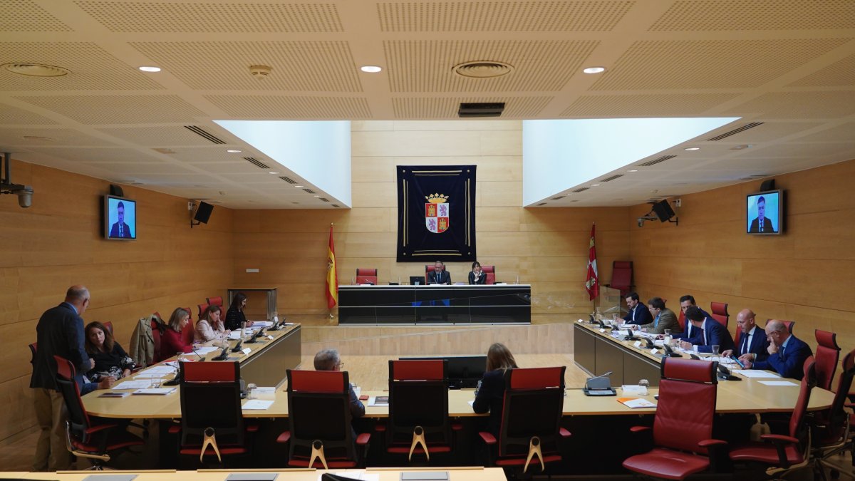 Reunión de la Junta de Portavoces en las Cortes de Castilla y León. Ical