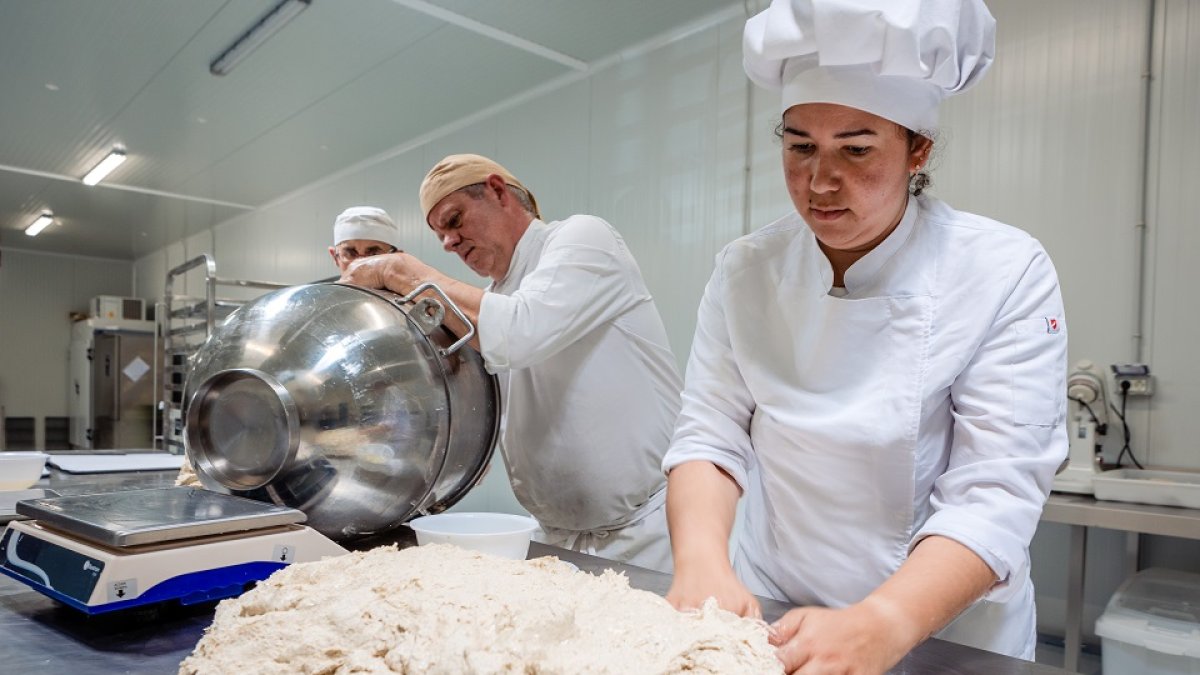 Obrador de la panadería artesana sin gluten 'Massa Mater' en Ágreda, Soria. -ICAL
