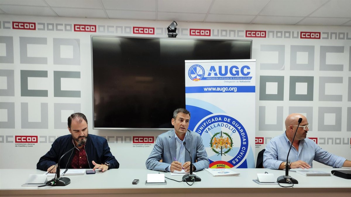 Responsables de la AUGC durante la rueda de prensa. - EUROPA PRESS