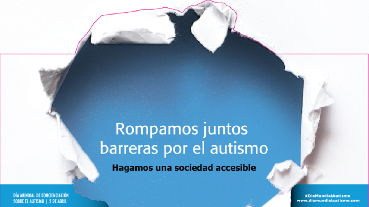 Cartel de Autismo Segovia para el Día Mundial de Concienciación sobre el Autismo.-