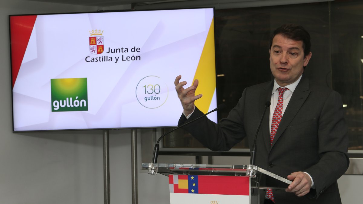 El presidente de la Junta, Alfonso Fernández Mañueco, participa en el 130 aniversario de Gullón.- ICAL