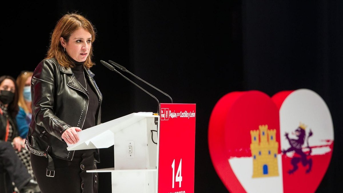La vicesecretaria general del PSOE, Adriana Lastra.- E. PRESS