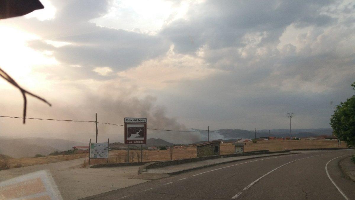 Incendio en La Fregeneda (Salamanca).- JCYL