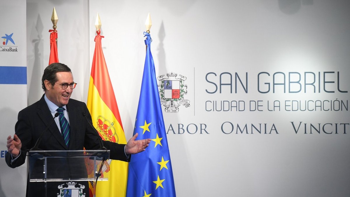 El presidente de la CEOE, Antonio Garamendi. - ICAL