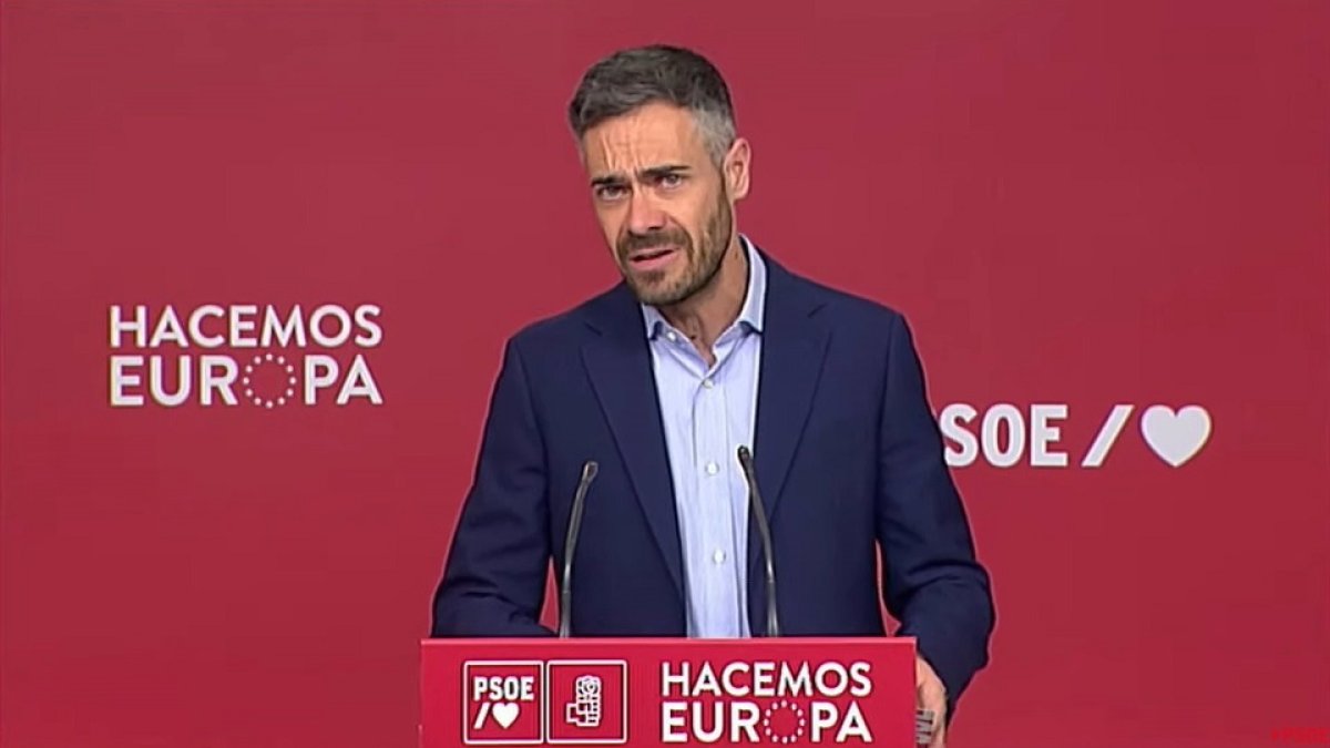 El portavoz de la Ejecutiva del PSOE, Felipe Sicilia.-  EP