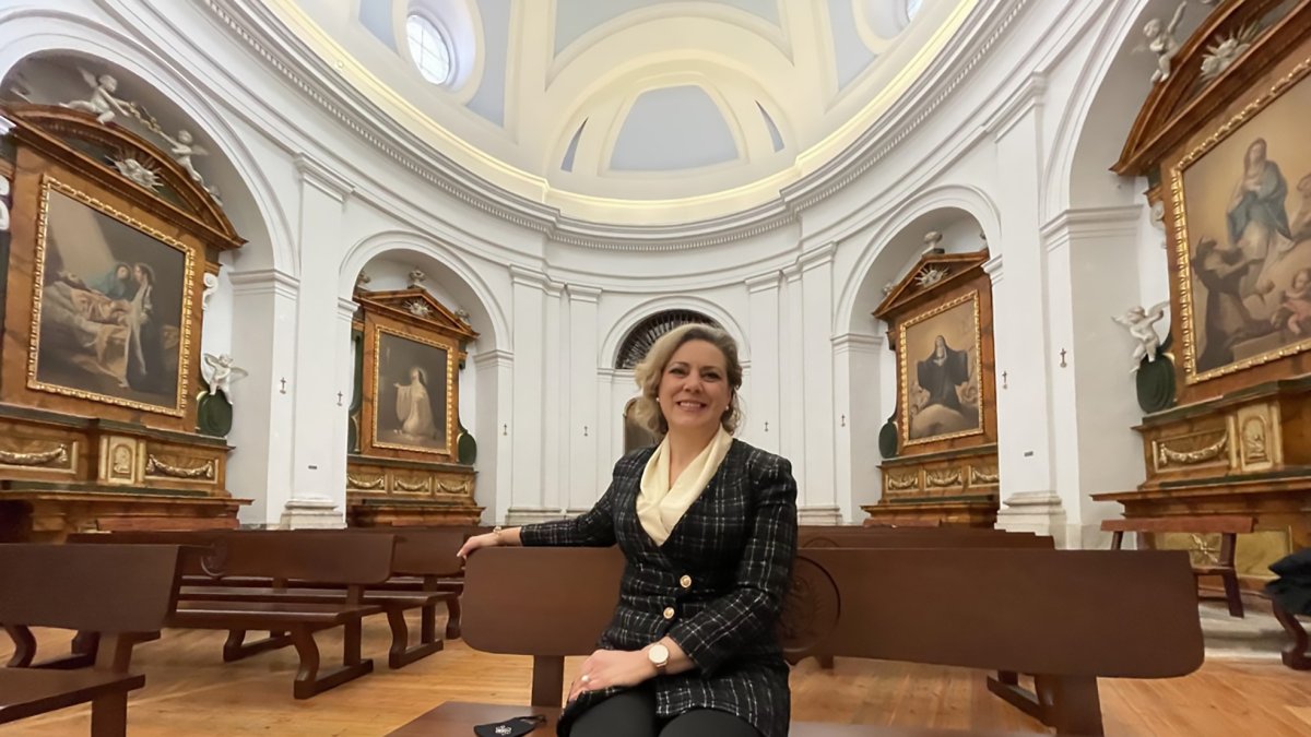 María Concepción Porras en el Convento de San Joaquín y Santa Ana de Valladolid.  / ArgiComunicación