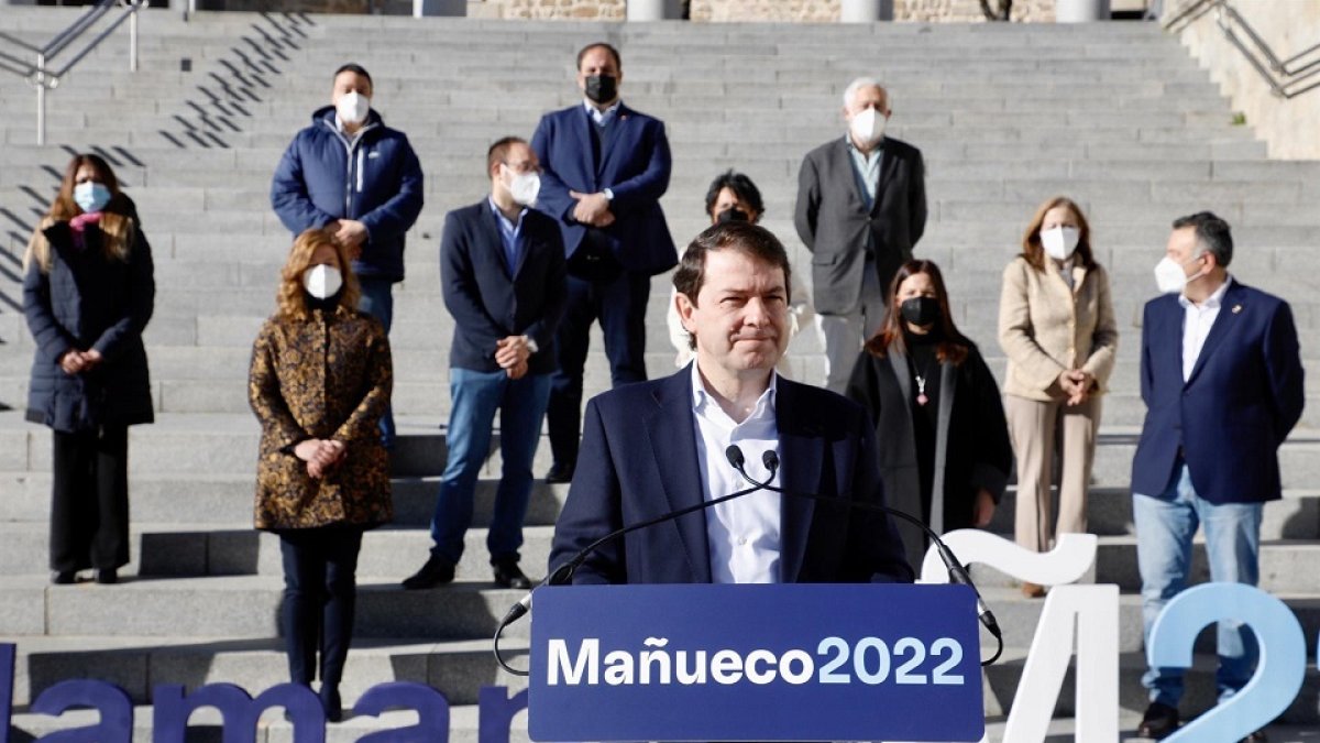 El presidente del PPCyL, de la Junta y candidato en las elecciones autonómicas del próximo 13 de febrero, Alfonso Fernández Mañueco. - EUROPA PRESS
