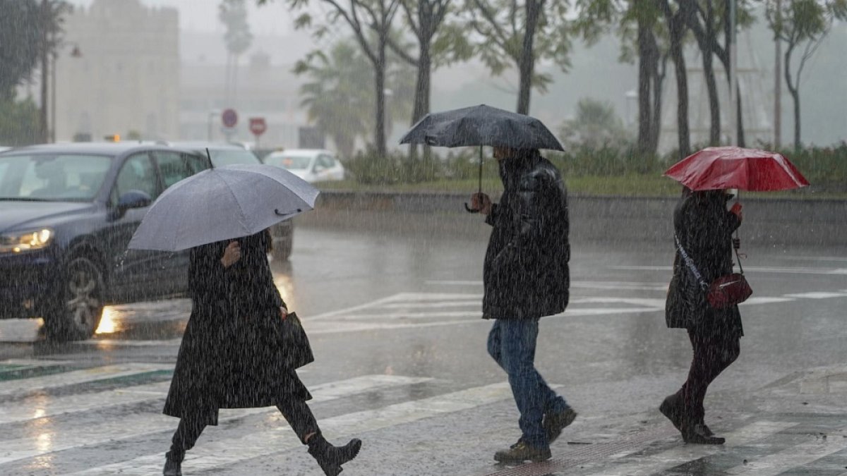 Precipitaciones en la región.- E.M