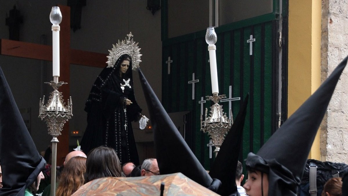 Imagen de archivo de la Virgen de la Soledad de Palencia.- ICAL