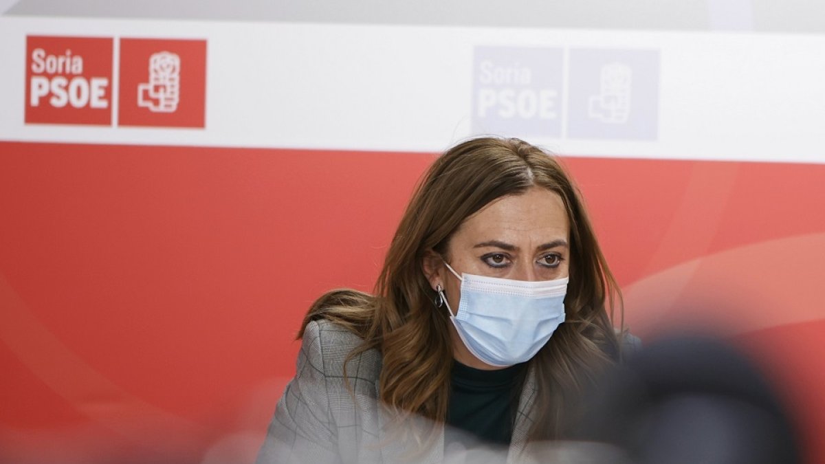 La vicesecretaria general del PSOE de Castilla y León, Virginia Barcones. -ICAL