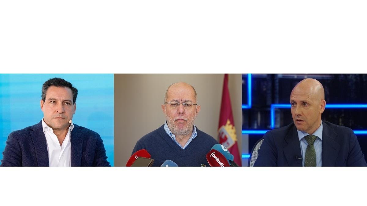 Raúl de la Hoz, Francisco Igea y Carlos Menéndez.-ICAL/E. M.