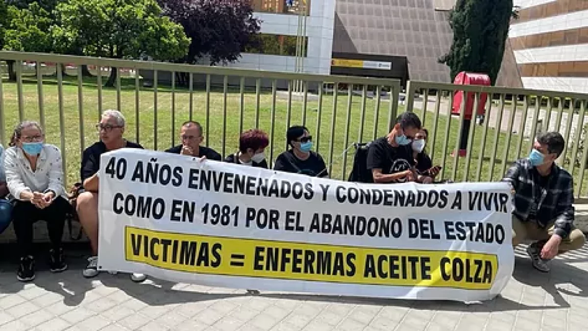 Una imagen de archivo de una protesta contra el aceite de colza