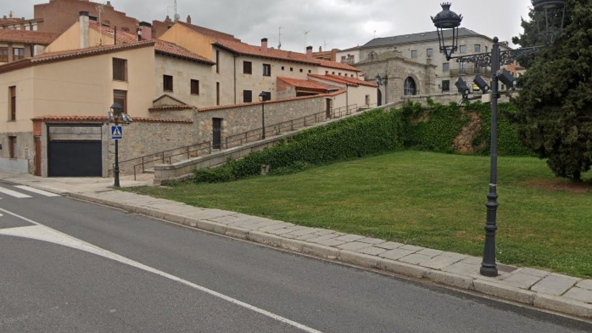 Avenida de Madrid, en Ávila, donde tuvo lugar la peleaº