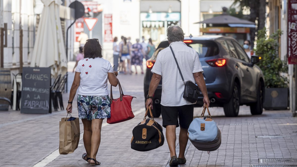 Turistas en Valladolid, en una imagen de archivo.