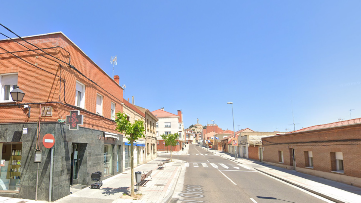 Un tramo del Paseo del Otero en Palencia