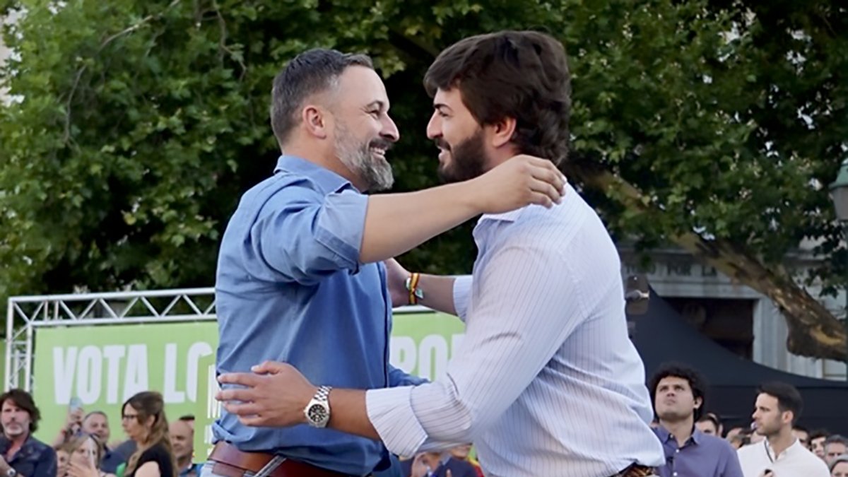 El candidato de Vox a la Presidencia del Gobierno, Santiago Abascal.