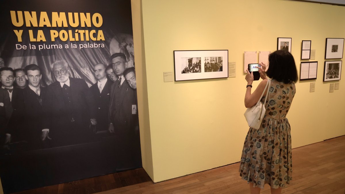 Presentación de la exposición 'Unamuno y la política. De la pluma a la palabra'.